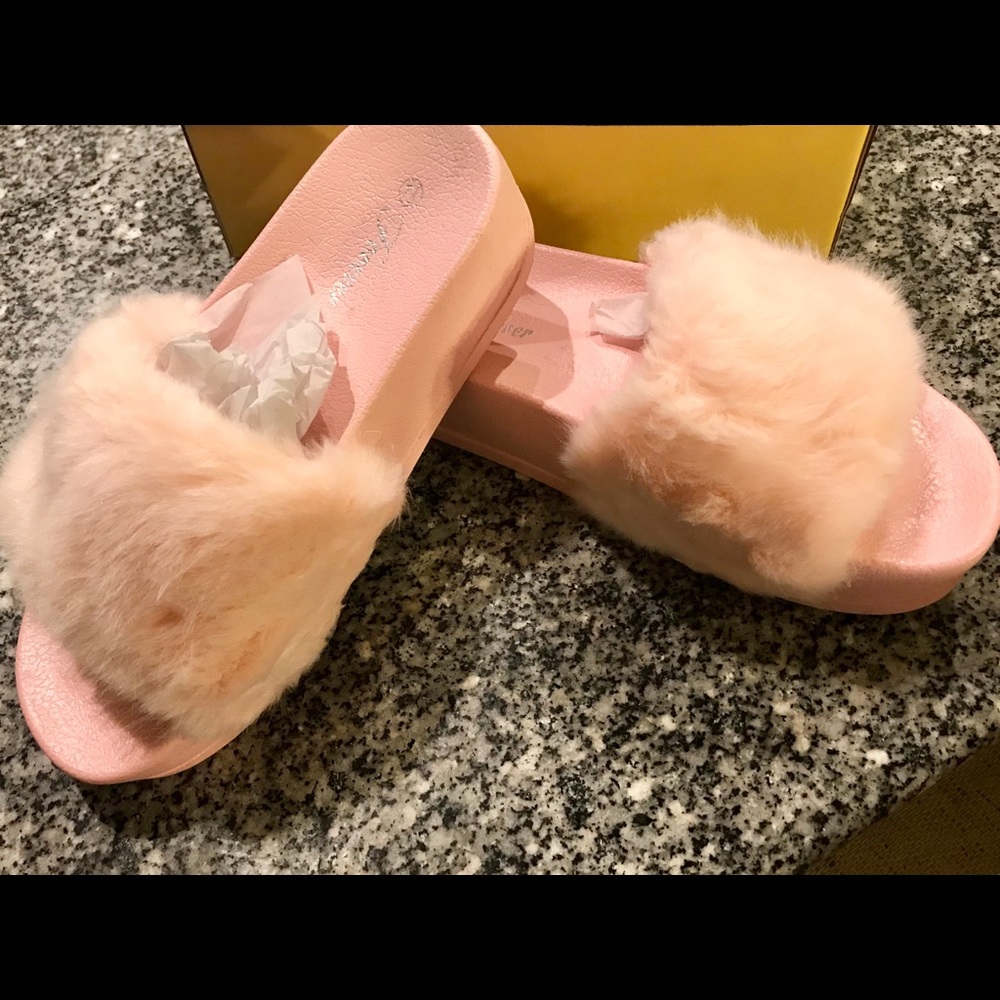 Furry slippers